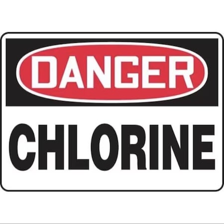Accuform OSHA DANGER SAFETY SIGN CHLORINE 7 in FRMCHL193VS